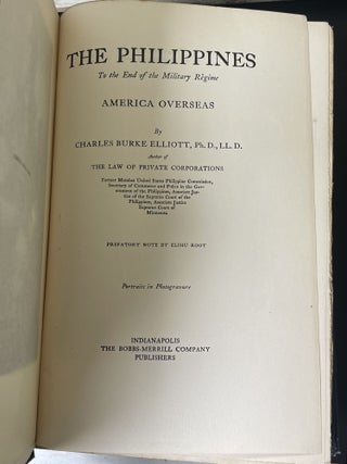 The Philippines To the End of the Military Regime [TOGETHER WITH] The Philippines To the End of the Commission Government