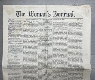 The Woman's Journal. Vol. III No. 50. December 14, 1872.