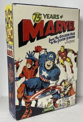 Item #11145 75 Years of Marvel from the Golden Age to the Silver Screen. edited, designed by, Roy...