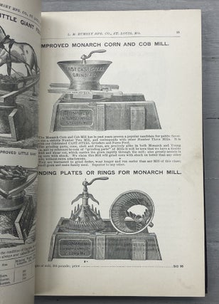 Catalogue No. 70. L.M. Rumsey Mfg. Co., Manufacturers and Jobbers of Agricultural Implements, Feed Cutters, Grain Drills, Hay Rakes, Scrapers, Barrows, Cane and Cider Mills. Fine Brass Goods. Lead Pipe and Sheet Lead. Gas Pipe and Fittings. Belting, Hose, Gas and Steam Fitters', Plumbers' and Machinists' Supplies, Etc.