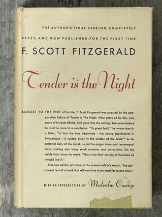 Item #11271 Tender is the Night. F. Scott FITZGERALD