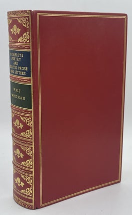 Item #11327 Complete Poetry & Selected Prose and Letters. Walt WHITMAN