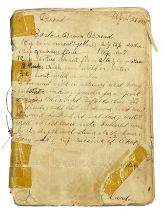 Item #11394 Manuscript Cookbook Kept by a Domestic Science Student at the Santa Fe Indian School...