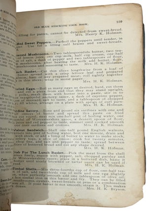 Old Blue Stocking Cook Book