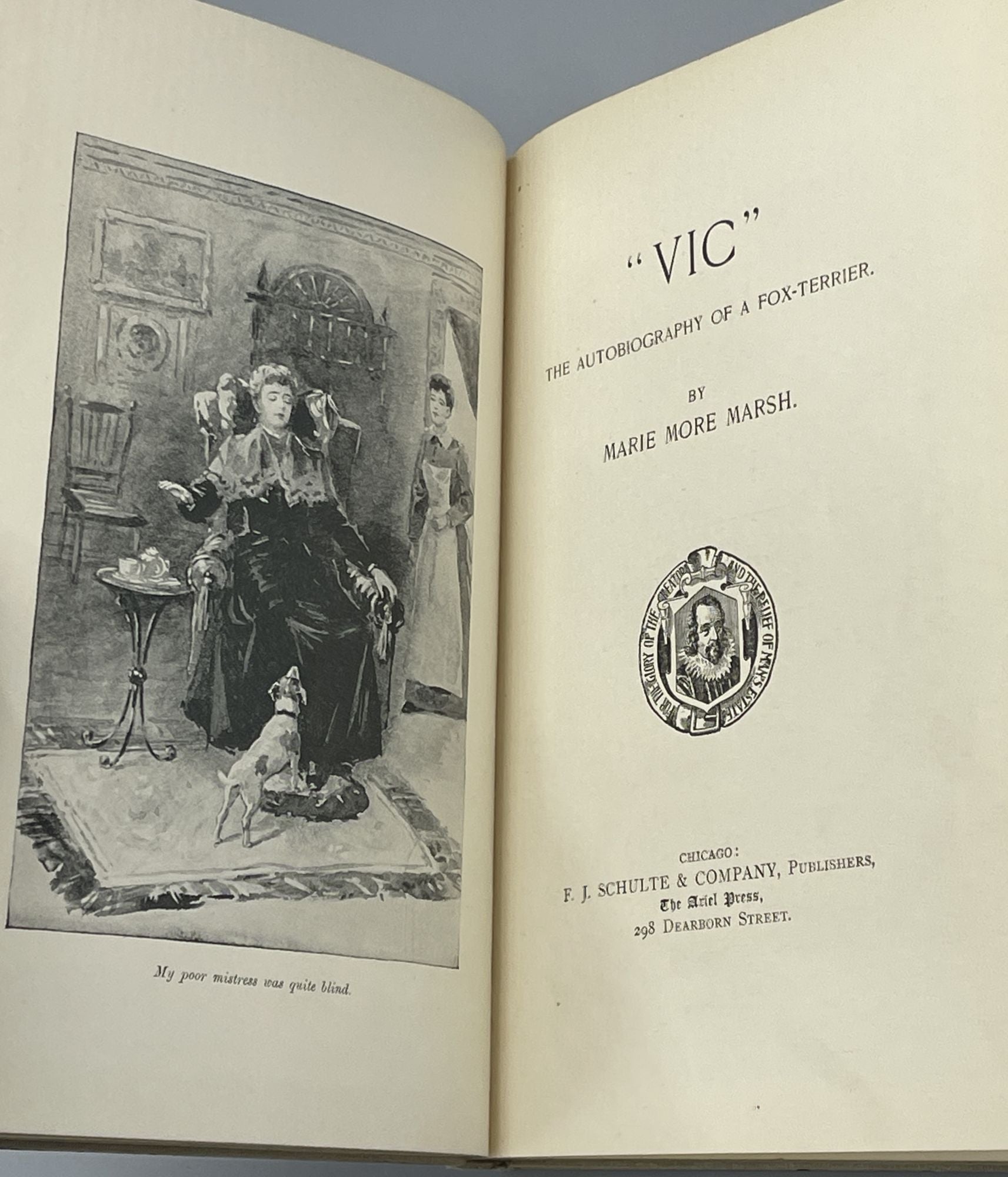 Vic The Autobiography of a Fox Terrier | Marie More MARSH | First Edition