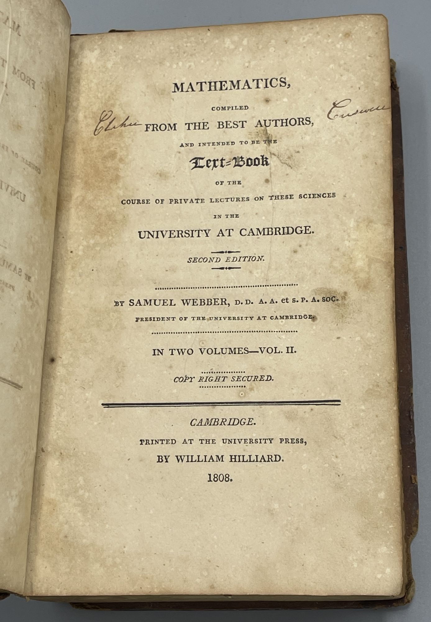 Mathematics, Compiled from the Best Authors, and Intended to be the ...