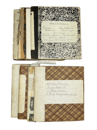 Collection of Seventeen Manuscript Cookbooks Compiled by Marie L. Gross of Newark, New Jersey