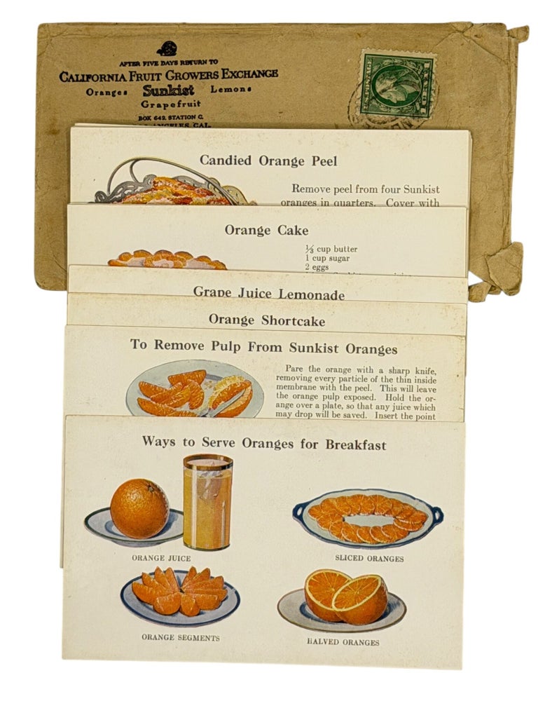 Item #14122 Collection of Recipe Cards Issued by the California Fruit Growers Exchange