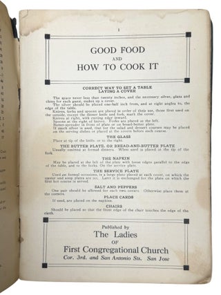 Good Food and How to Cook It