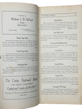 Exposition Cook Book. Compiled from Tested Recipes of the Ladies of East San Diego, California