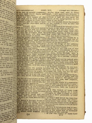 The Holy Bible; Containing the Old and New Testaments. Translated out of the Original Tongues and with The Former Translations Diligently Compared and Revised by His Majesty's Special Command Appointed to be Read in Churches.