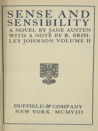 The Novels of Jane Austen in Ten Volumes (Vols 1, 4 and 7 only)