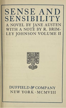 The Novels of Jane Austen in Ten Volumes (Vols 1, 4 and 7 only)