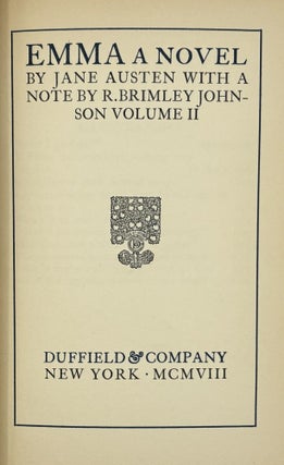 The Novels of Jane Austen in Ten Volumes (Vols 1, 4 and 7 only)