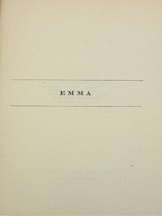 The Novels of Jane Austen; The Text Based on Collation of the Early Editions