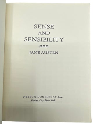 Pride and Prejudice, Sense and Sense and Sensibility
