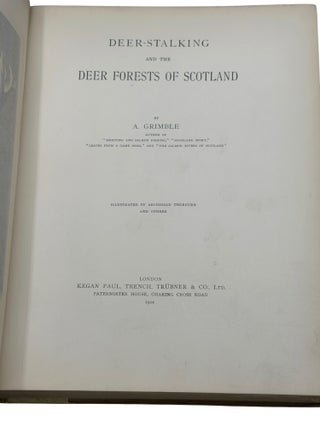 Deer Stalking and the Deer Forests of Scotland