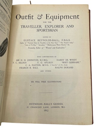 Outfit and Equipment for the Traveller, Explorer and Sportsmam