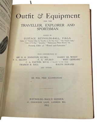 Outfit and Equipment for the Traveller, Explorer and Sportsmam