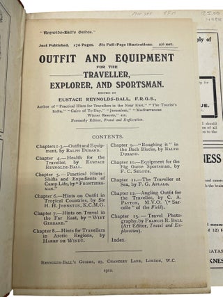 Outfit and Equipment for the Traveller, Explorer and Sportsmam