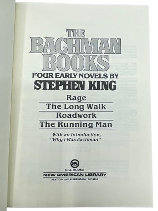The Bachman Books; Four Early Novels by Stephen King