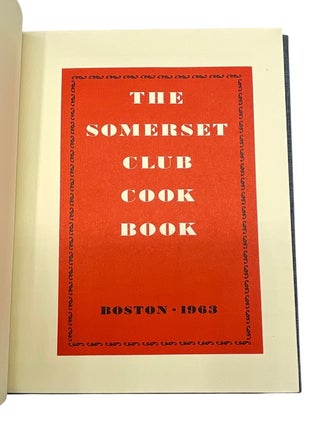 The Somerset Club Cook Book