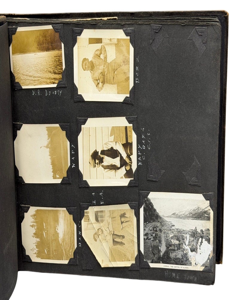 Item #15291 Photograph Album Compiled by Dominic McCluskey, an Alaskan Native Student at the Chemawa Indian School