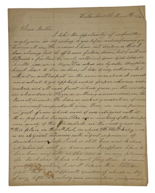 Item #15445 Autograph Letter from a Resident of Wilkesboro, North Carolina. J. S GAITHER