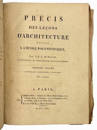 Precis Des Lecons D'Architecture Donnees A L'Ecole Polytechnique