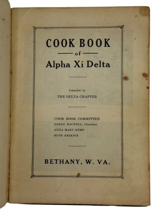 Cook Book of Alpha Xi Delta