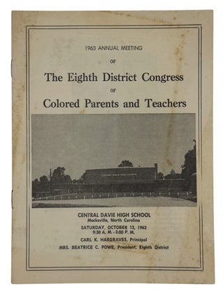 1963 Annual Meeting of The Eighth District Congress of Colored Parents and Teachers
