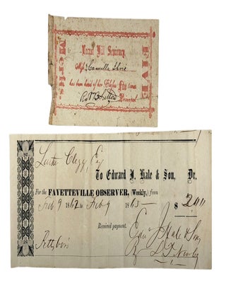 Collection of Documents Belonging to Luther Clegg of Chatham County, North Carolina