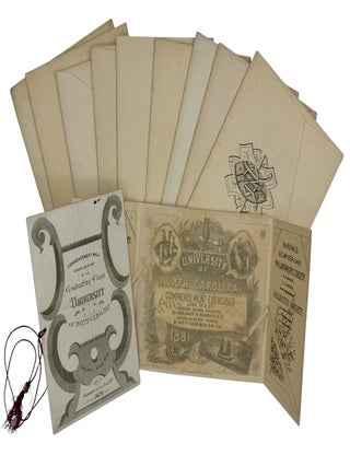 Collection of Invitations to Commencement Exercises and Balls at the University of North Carolina