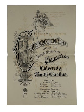 Collection of Invitations to Commencement Exercises and Balls at the University of North Carolina