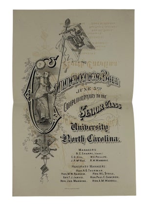 Collection of Invitations to Commencement Exercises and Balls at the University of North Carolina