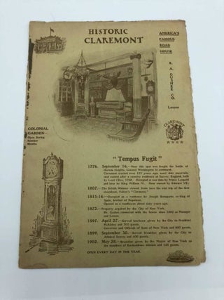 Item #3089 Historic Claremont America's Famous Road House (Souvenir From Historic Claremont