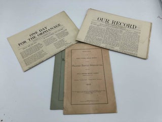 Item #3479 Collection of Ten Pamphlets and Newspapers by the Raleigh Baptist Association
