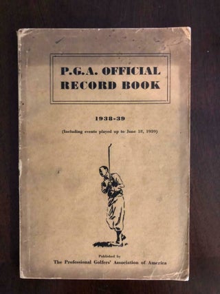 Item #3896 P.G.A. OFFICIAL RECORD BOOK 1938-39