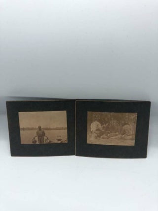 Item #4434 Pair of Photographs of African Americans Fishing & Camping