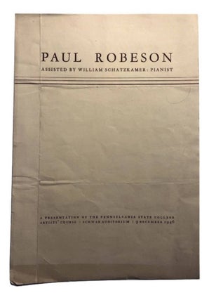 Item #4442 Paul Robeson Assisted by William Schatzkamer: Pianist