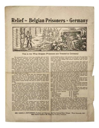Item #4788 Relief for Belgian Prisoners in Germany