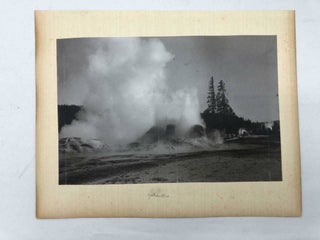 Item #5019 Pair of Photographs of Yellowstone National Park Geysers by Frank Jay Haynes. F. J....