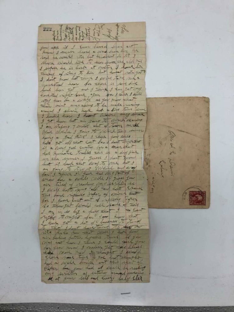 Item #5029 Letter by a Settler in Moorcroft, Wyoming.