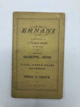 Item #5253 Ernani A Tragic Opera In Four Acts