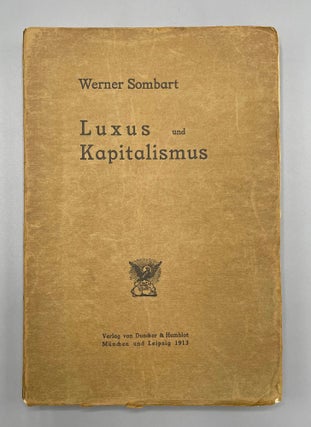 Item #5288 Luxus Und Kapitalismus. Werner Sombart