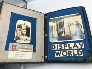 Item #5562 Art Deco Photographic Scrapbook Assembled by a Department Store Window Display Dresser