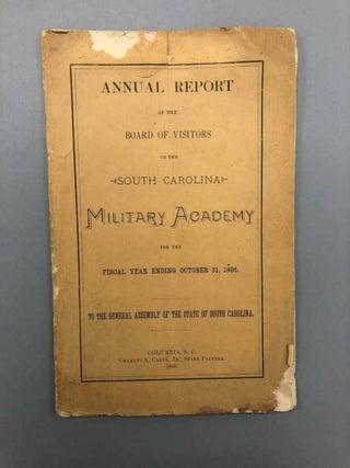 Item #5872 Annual Report of the Board of Visitors of the South Carolina Military Academy for the...