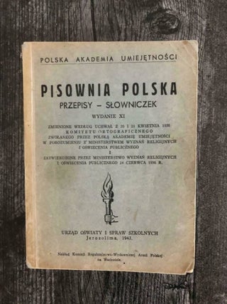 Item #6401 Polska Akademia Umiejetnosci Pisownia Polska Przepisy-Slowniczek Wydanie XI Zmienione...