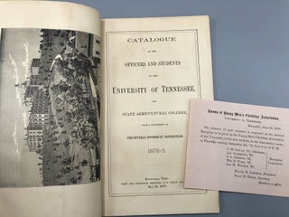 Catalogue of the Officers and Students of the University of Tennessee And State Agricultural College With a Statement of the Several Courses of Instructions 1878-79