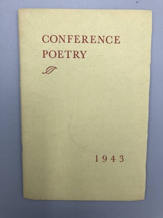 Item #6486 Conference Poetry